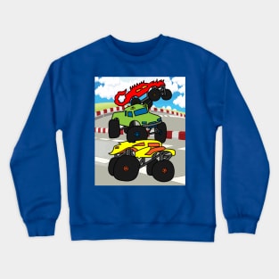 Big Monster Trucks Fan Crewneck Sweatshirt